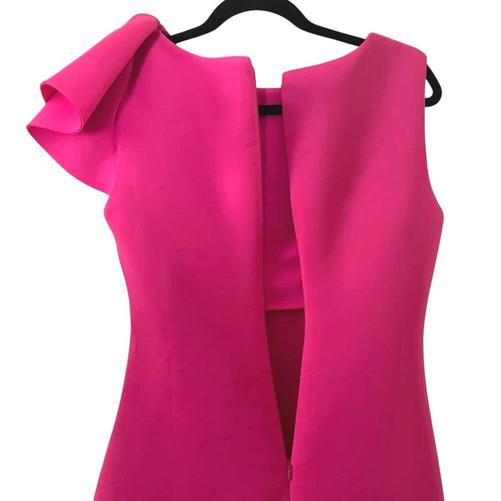 Eliza J Pink Ruffle Sleeve Dress - Picture 5 of 13